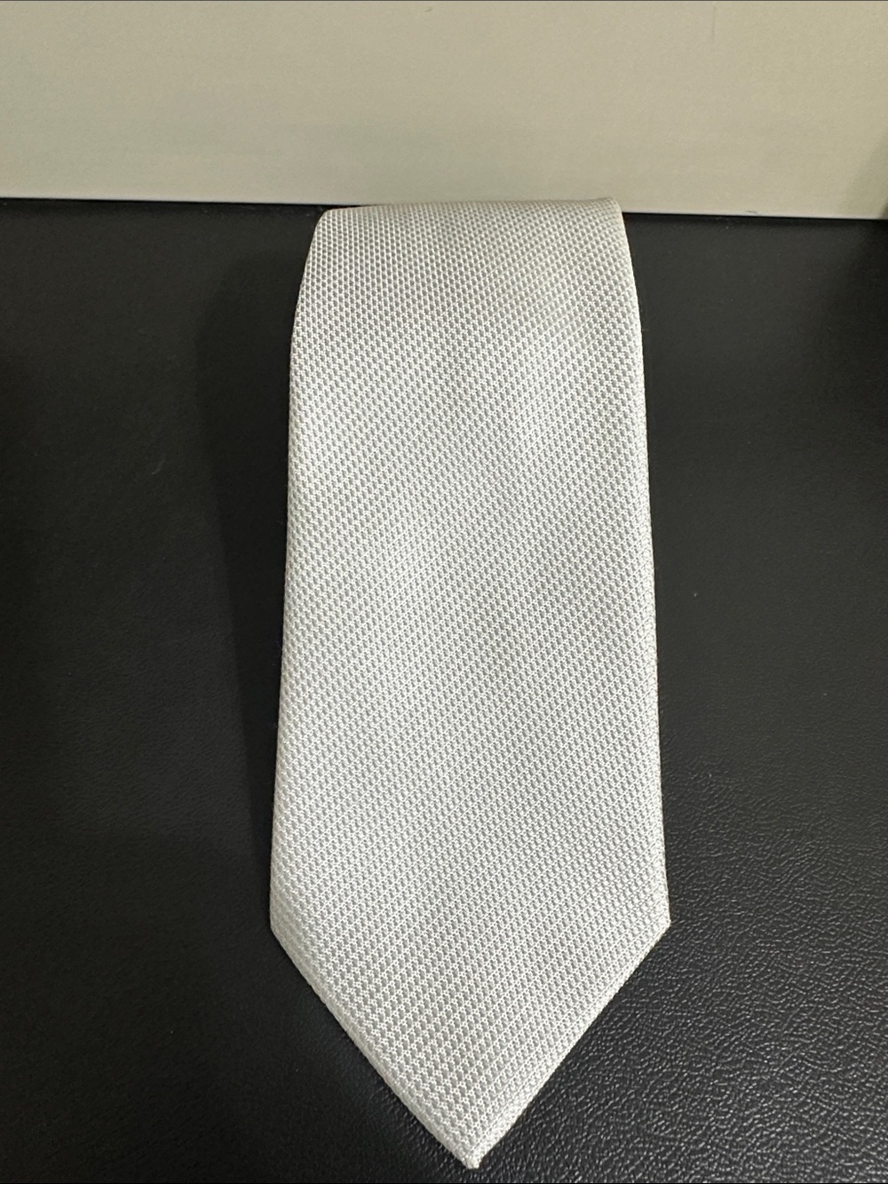 Chaos Classic White, grey looking Textured Men's Tie